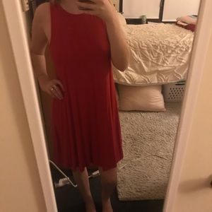 Simple, Red T-Shirt Dress. New with Tags.